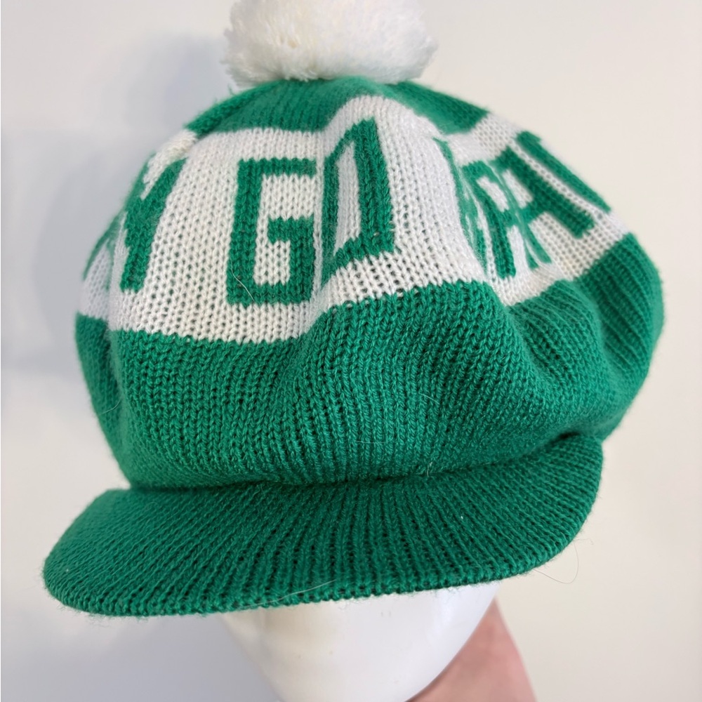 Vintage Irish pride erin go bragh winter Pom-Pom Hat 70s